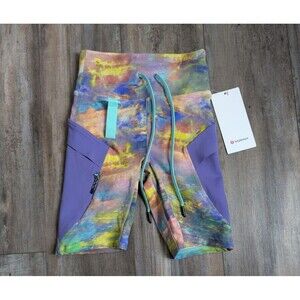 NWT Lululemon Cargo Super-High-Rise Hiking Short 8" Altered Nature Multi Size 2